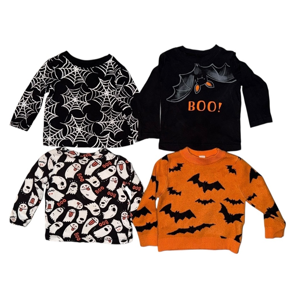 Halloween Themed Kids Sweaters - Set of 4